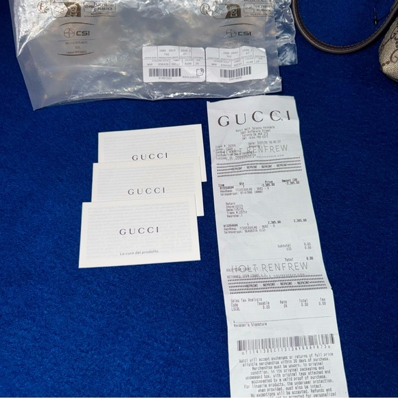 Authentic Gucci Ophidia Small Shoulder Bag GG domed shape silk lining Luxury - Picture 10 of 15